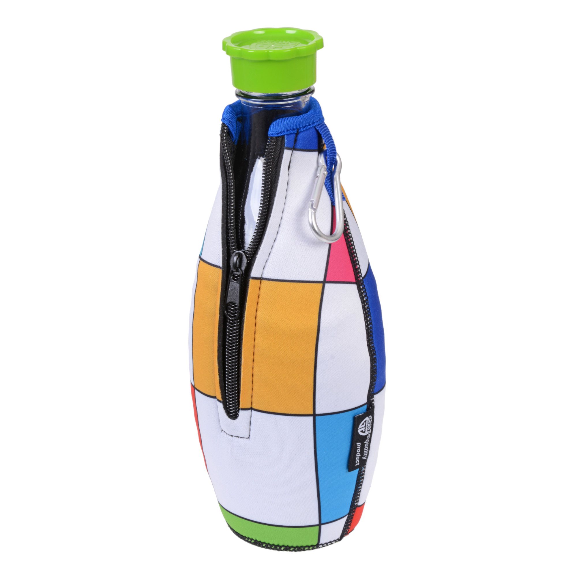 Flaschenhülle für Sodastream-Glasflaschen, Neopren, bunt