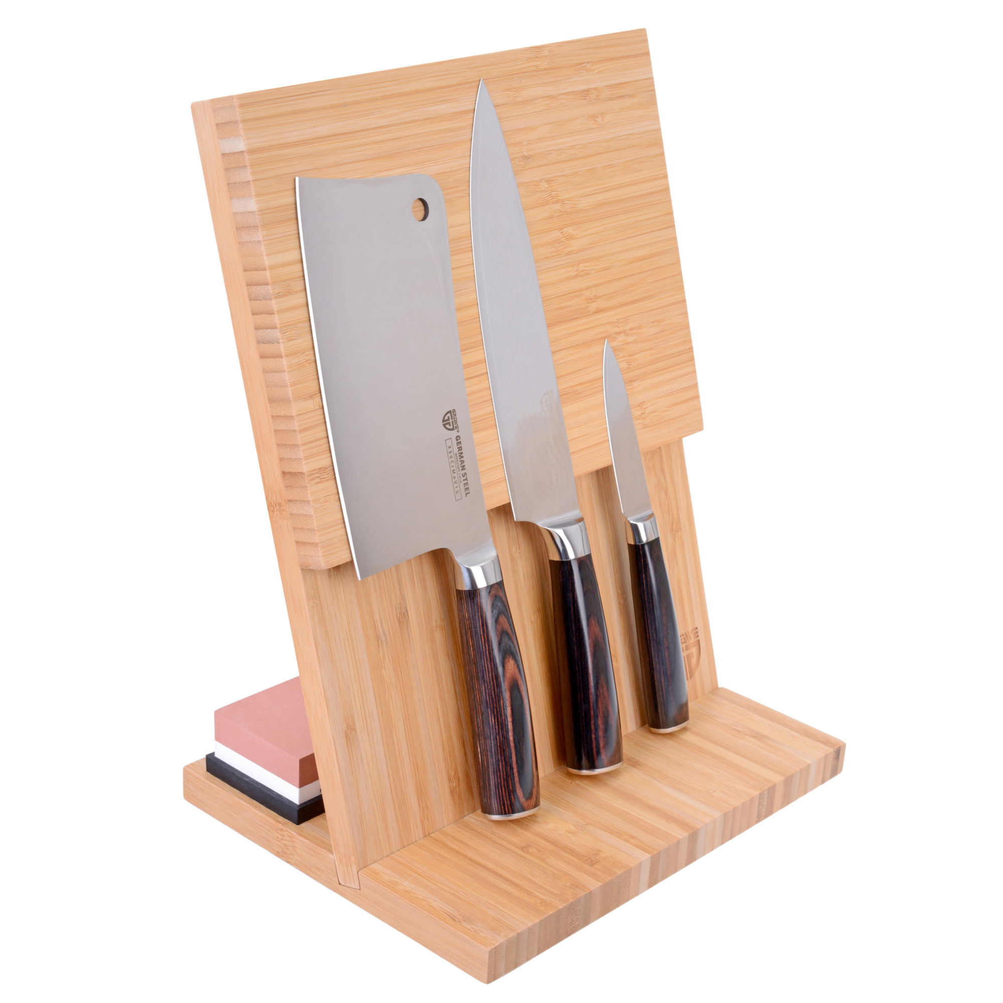 Magnet-Messerhalter aus Bambus